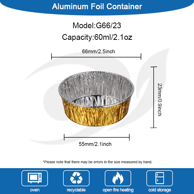 Dulang pembakar bulat pakai buang Bekas Makanan Kerajang Aluminium Perak