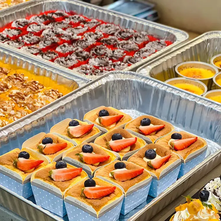 Kapasiti Besar Kapasiti Dulang Penaik Silver Aluminium Foil Containers