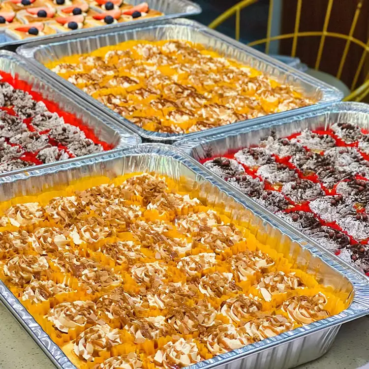 Kapasiti Besar Kapasiti Dulang Penaik Silver Aluminium Foil Containers