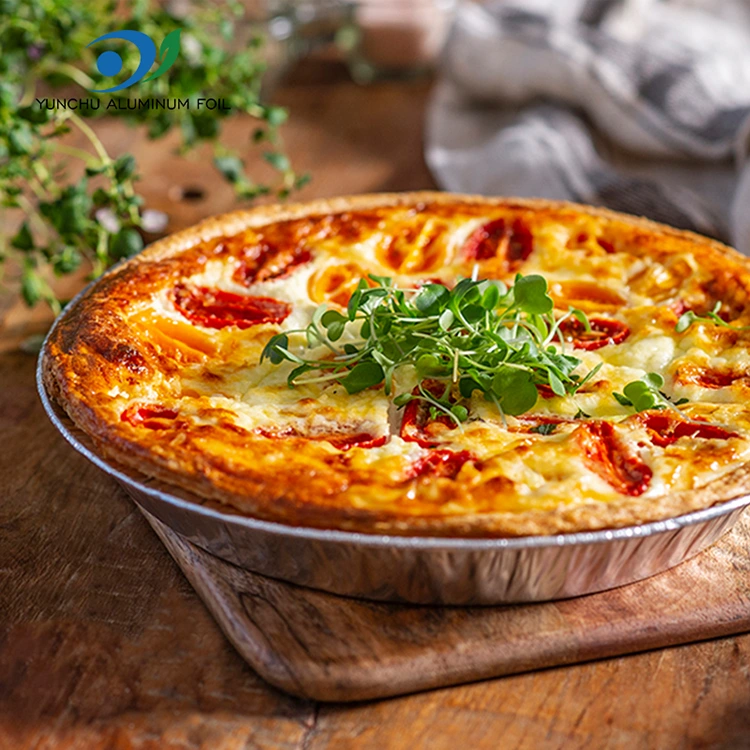 10 inci pizza pan perak aluminium foil container