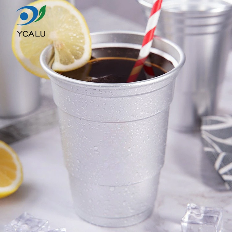 Cawan Minuman Kerajang Aluminium Tersuai 16oz