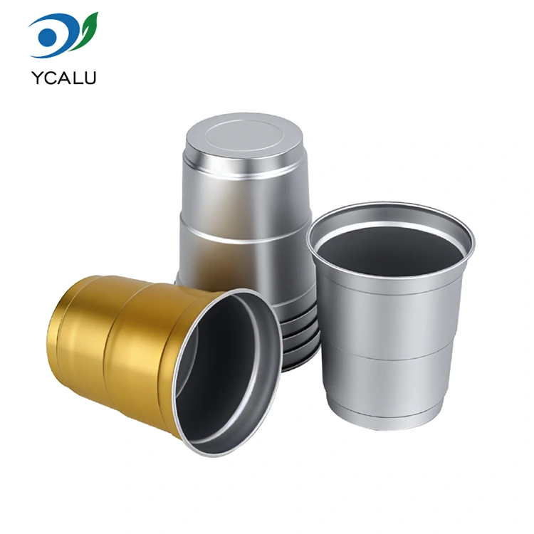 9oz Minuman Sejuk Aluminium Sekali Pakai Cawan Minuman Aluminium