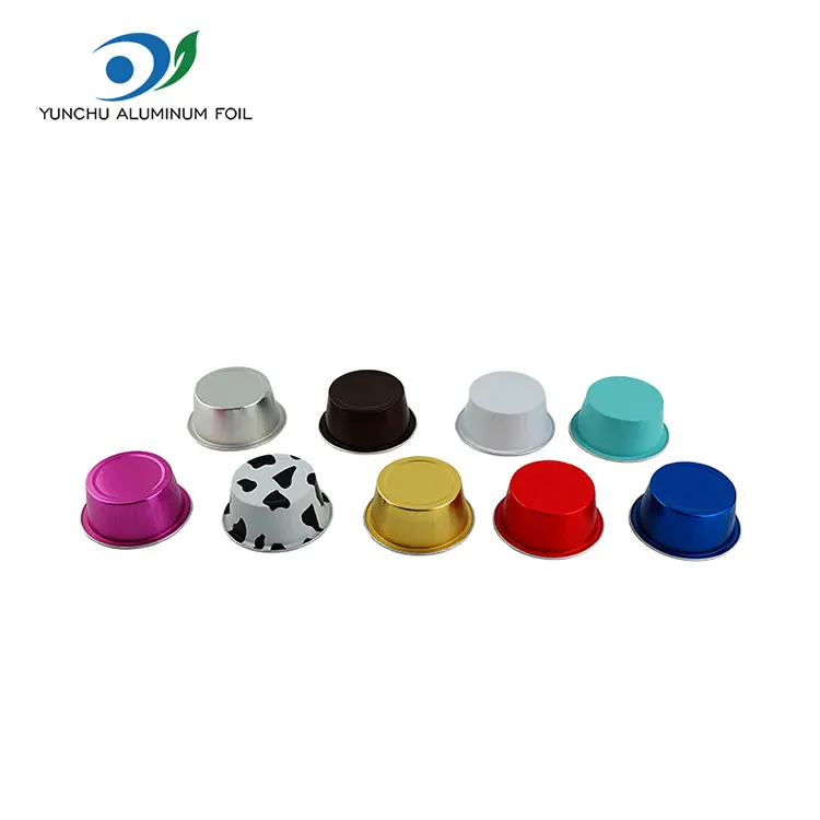 Warna Bakar Pusingan Smoothwall Aluminium Foil Containers