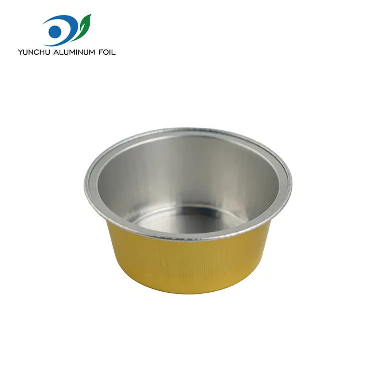 Warna Bakar Pusingan Smoothwall Aluminium Foil Containers