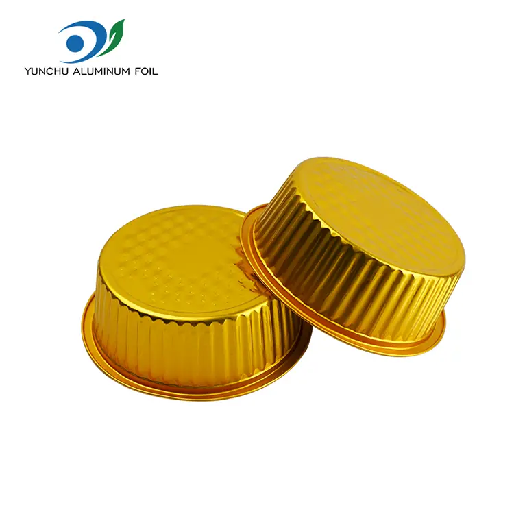 Dulang baking bungkus buang buang aluminium bulat