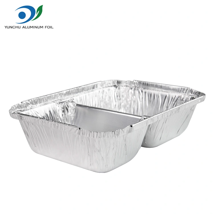 Kompartemen Pakaian Makanan Segera Galian Perak Aluminium Foil
