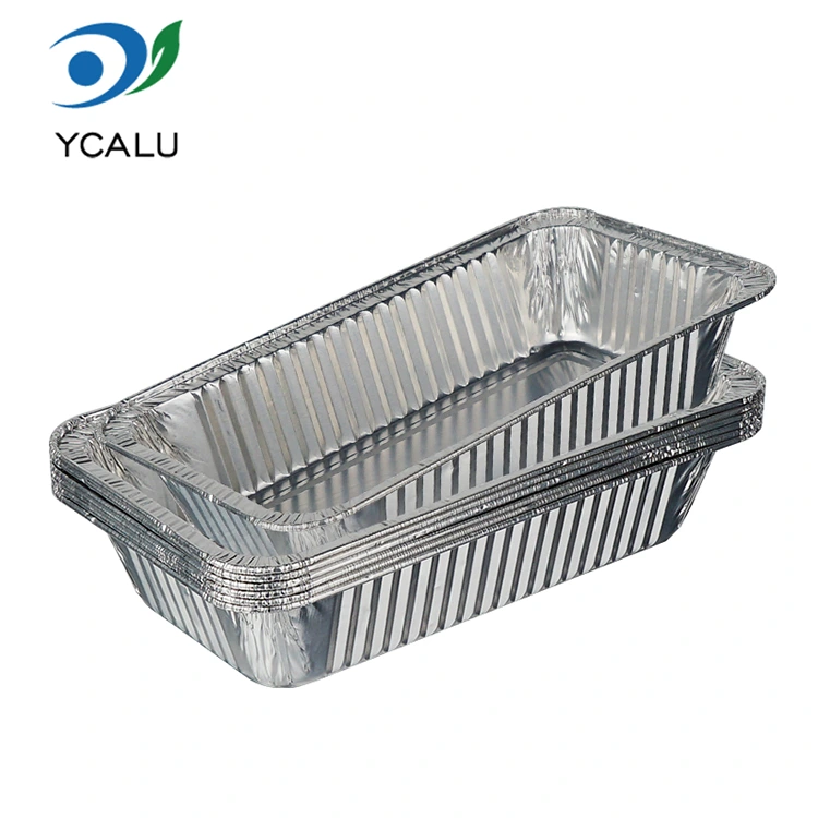 Bekas Makanan Perak Oven Grill Penggoreng Udara Perak Aluminium Foil