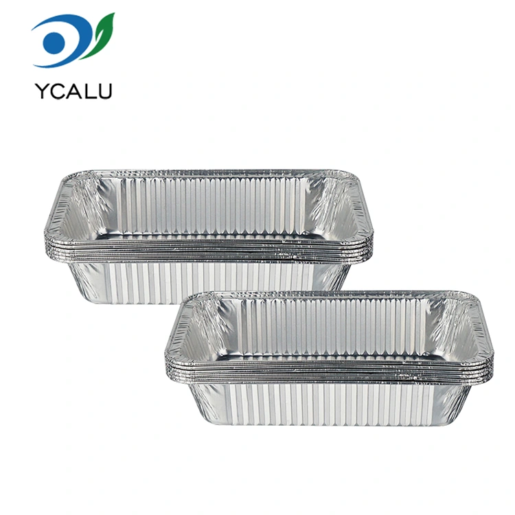 Bekas Makanan Perak Oven Grill Penggoreng Udara Perak Aluminium Foil