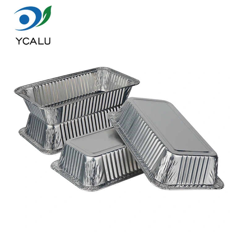 Bekas Makanan Perak Oven Grill Penggoreng Udara Perak Aluminium Foil