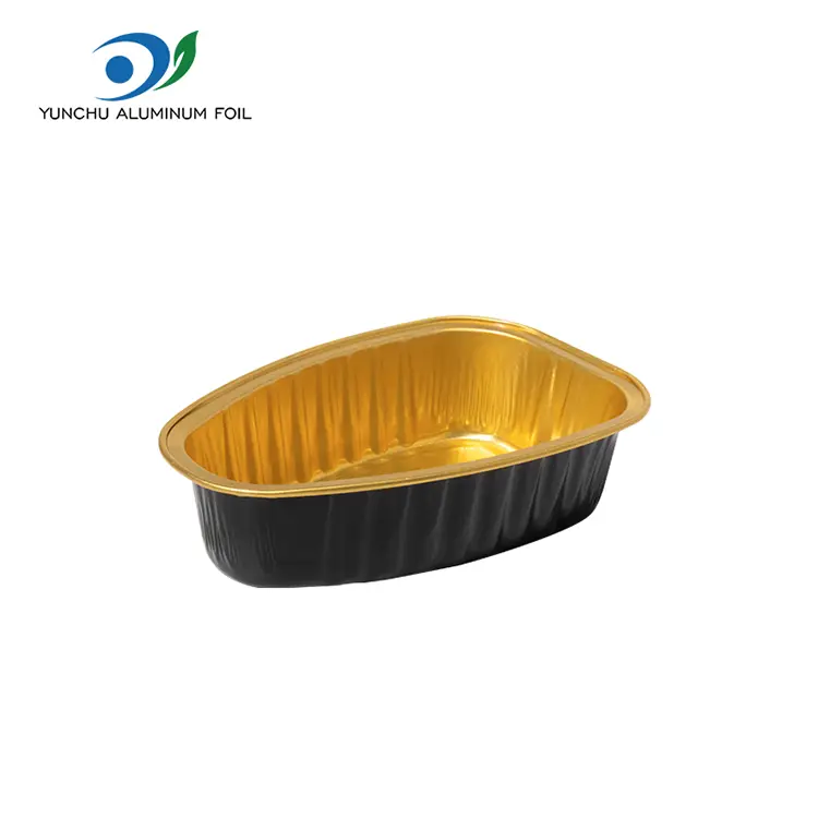 Warna berbentuk khas berbentuk smoothwall aluminium foil container