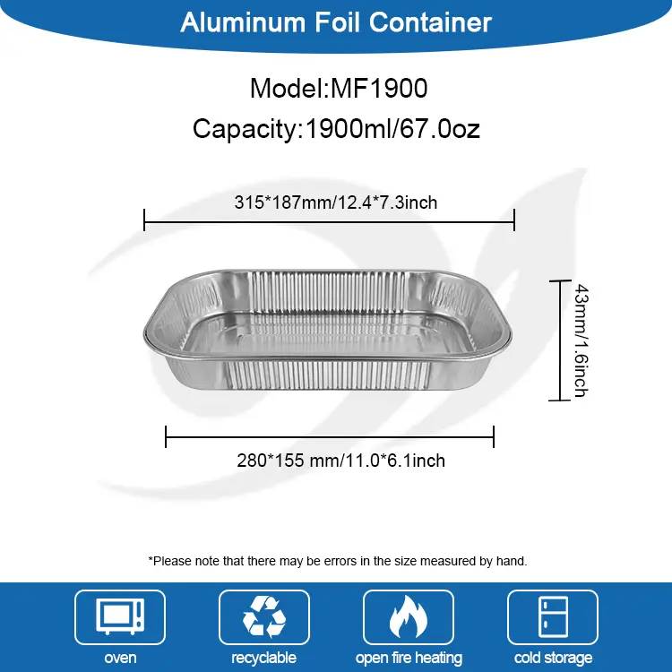 Kotak Makan Siang Makan Siang Pakaian Aluminium