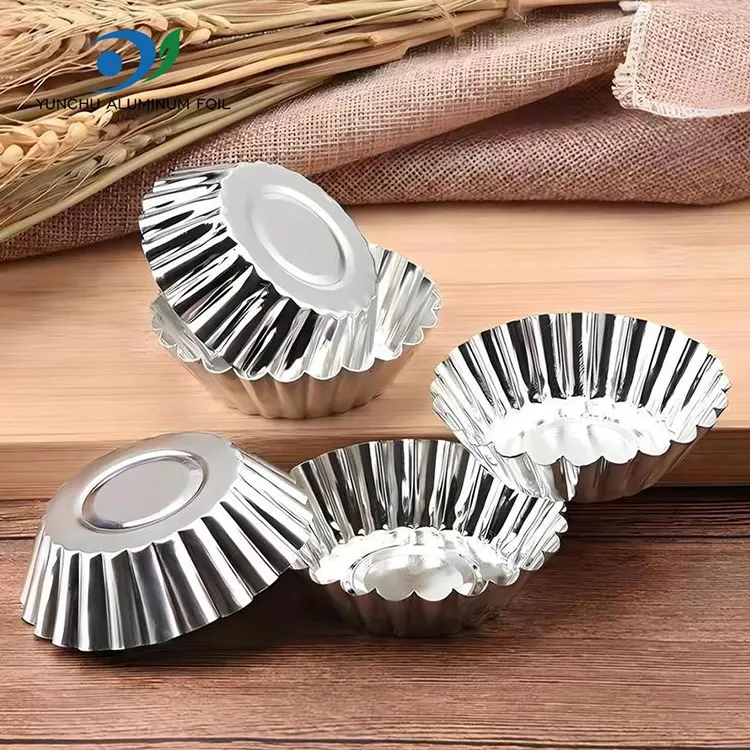 Telur Tart Toast Baking Silver Aluminium Foil Food Container