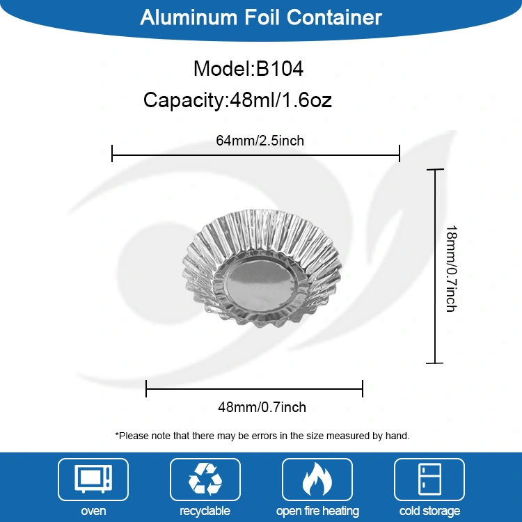 Telur Tart Toast Baking Silver Aluminium Foil Food Container