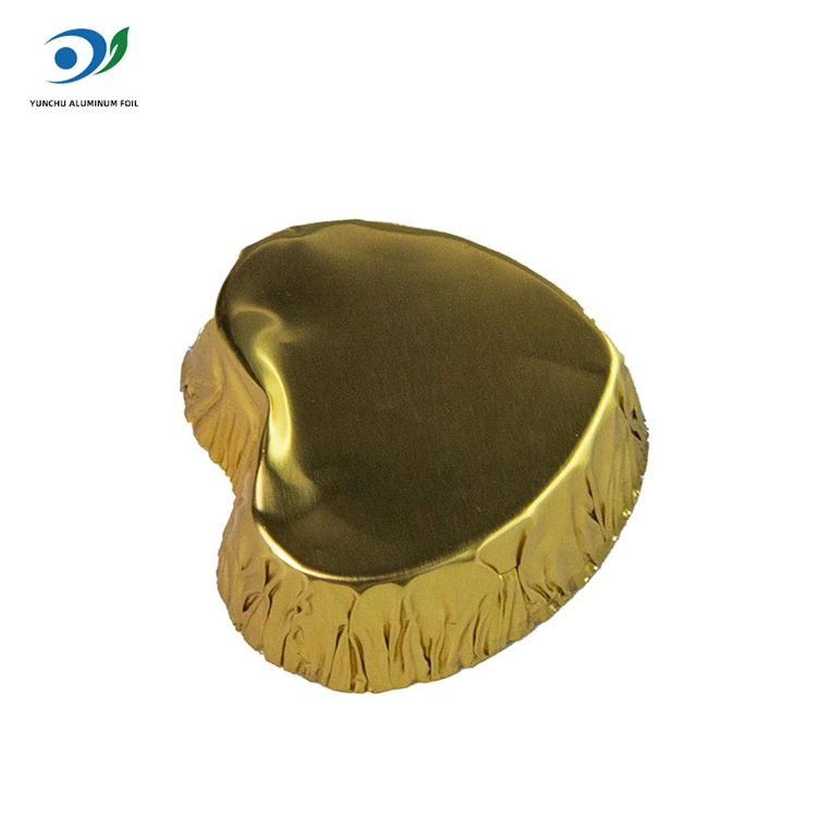 Bekas Makanan Aluminium Perak Mini-Bake Heart