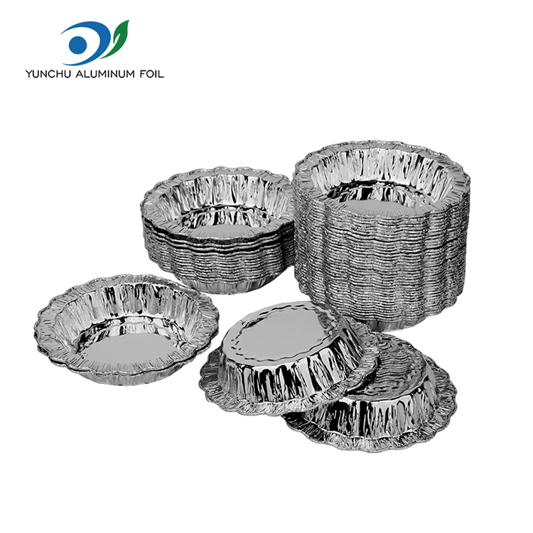 Renda pusingan baking kek perak aluminium foil bekas