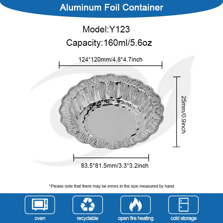Renda pusingan baking kek perak aluminium foil bekas