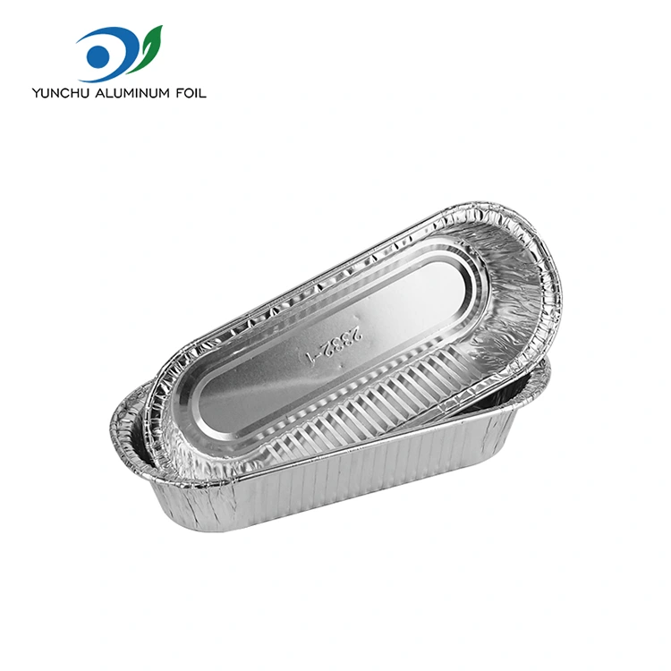 Bujur udara bakar baking container foil aluminium perak