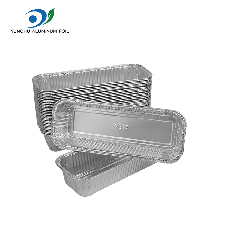 Biket BagueTular Rectangular Silver Aluminium Foil Containers