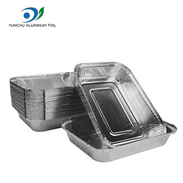 Lembaran penaik segi empat tepat perak aluminium foil