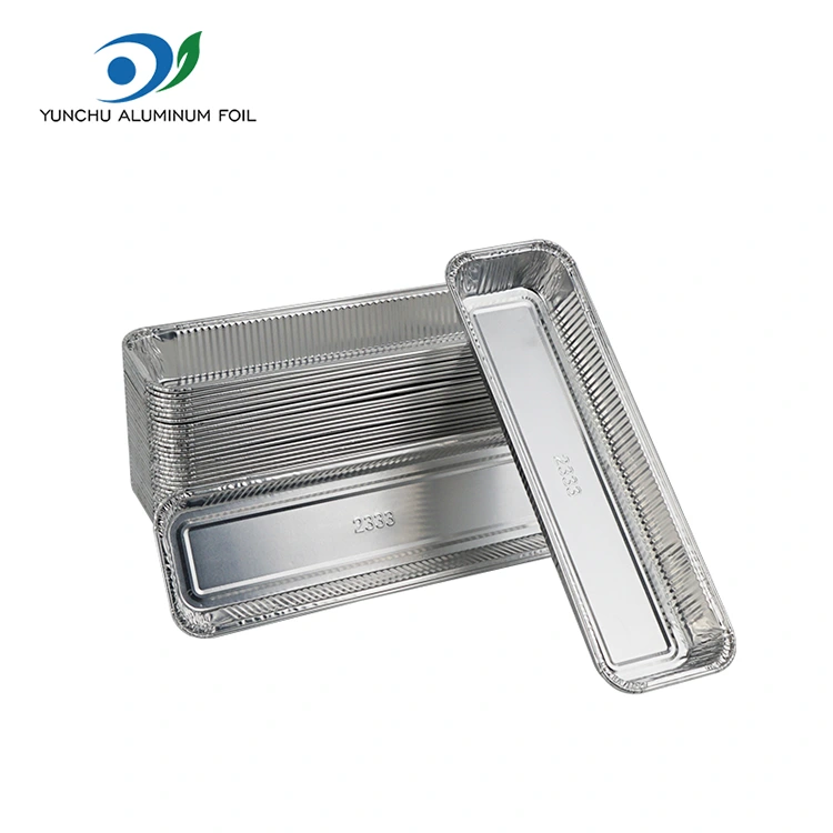 Bekas Foil Aluminium Foil Perak Rectangular Roti Silver