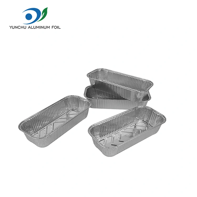 Roti Rectangular Baking Silver Aluminium Foil Containers