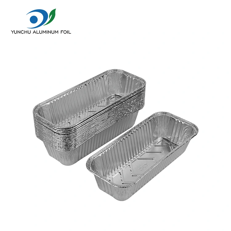 Dulang roti segi empat tepat baking lembaran perak aluminium foil bekas