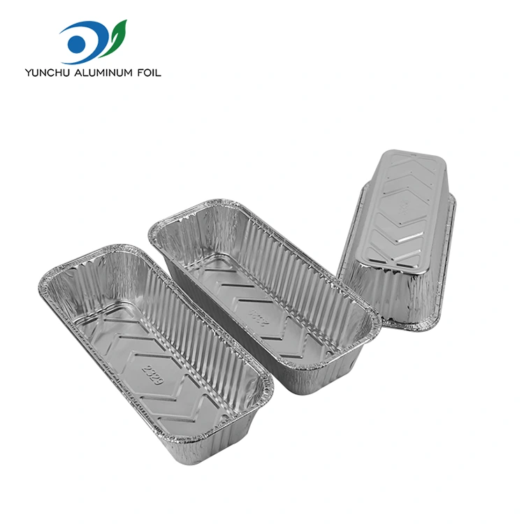 Dulang roti segi empat tepat baking lembaran perak aluminium foil bekas