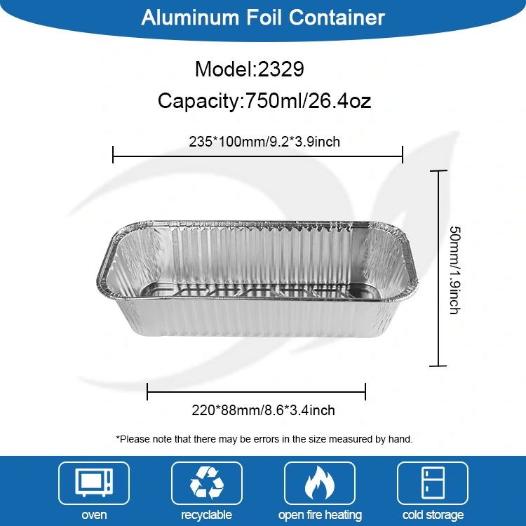 Dulang roti segi empat tepat baking lembaran perak aluminium foil bekas