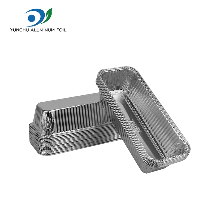 Bekas Ractangular Bread Dulang Perak Aluminium Perak