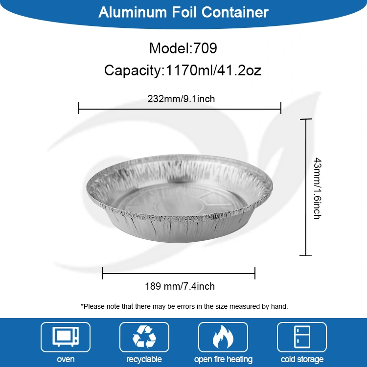 Container foil aluminium perak oven perak
