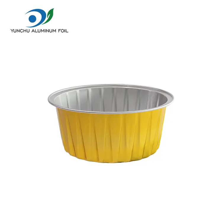 Kek bakar bulat smoothwall container foil aluminium