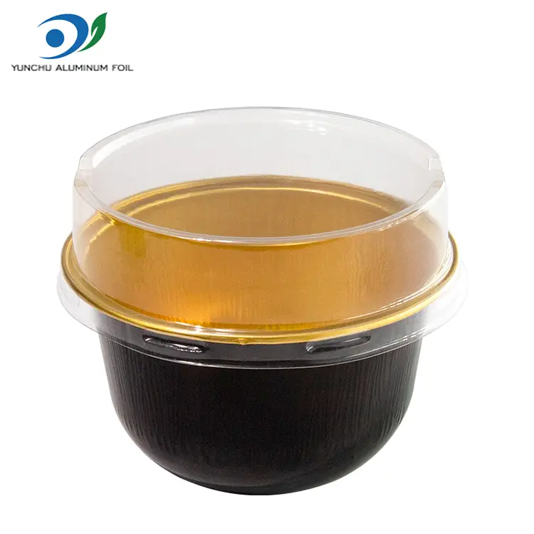Pusingan Baking Smoothwall Aluminium Foil Containers