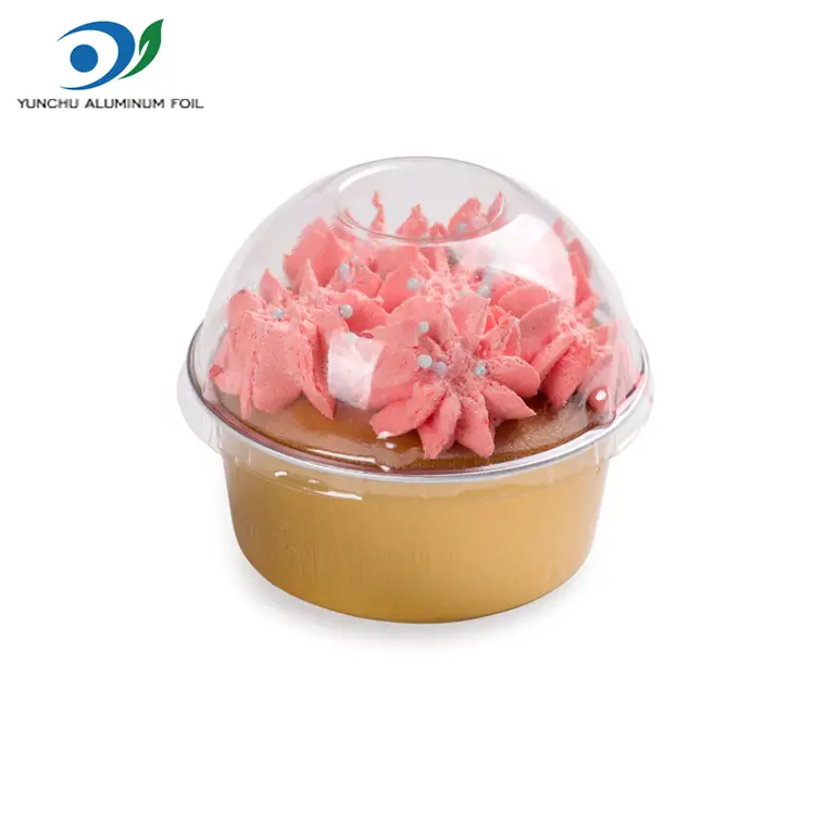 Warna bulat baking smoothwall container foil aluminium
