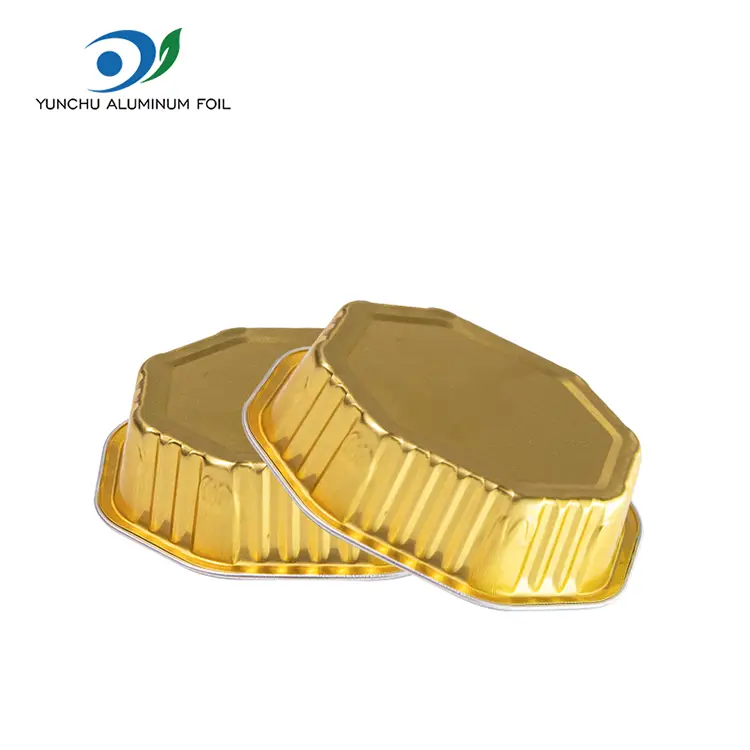 Cawan kek berbentuk khas smoothwall container foil aluminium