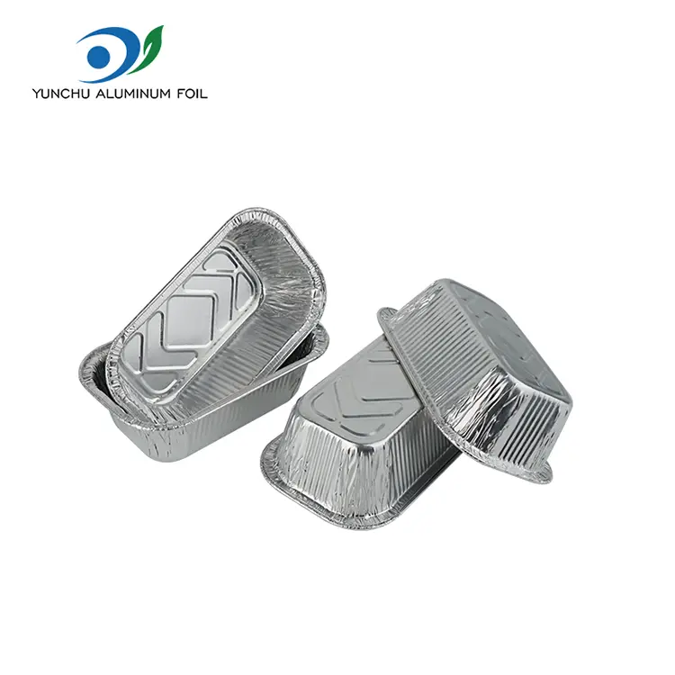 Square Fryer Catering Silver Aluminium Foil Containers