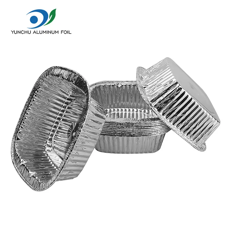 Square Silver Takeaway Packing Aluminium Foil Container